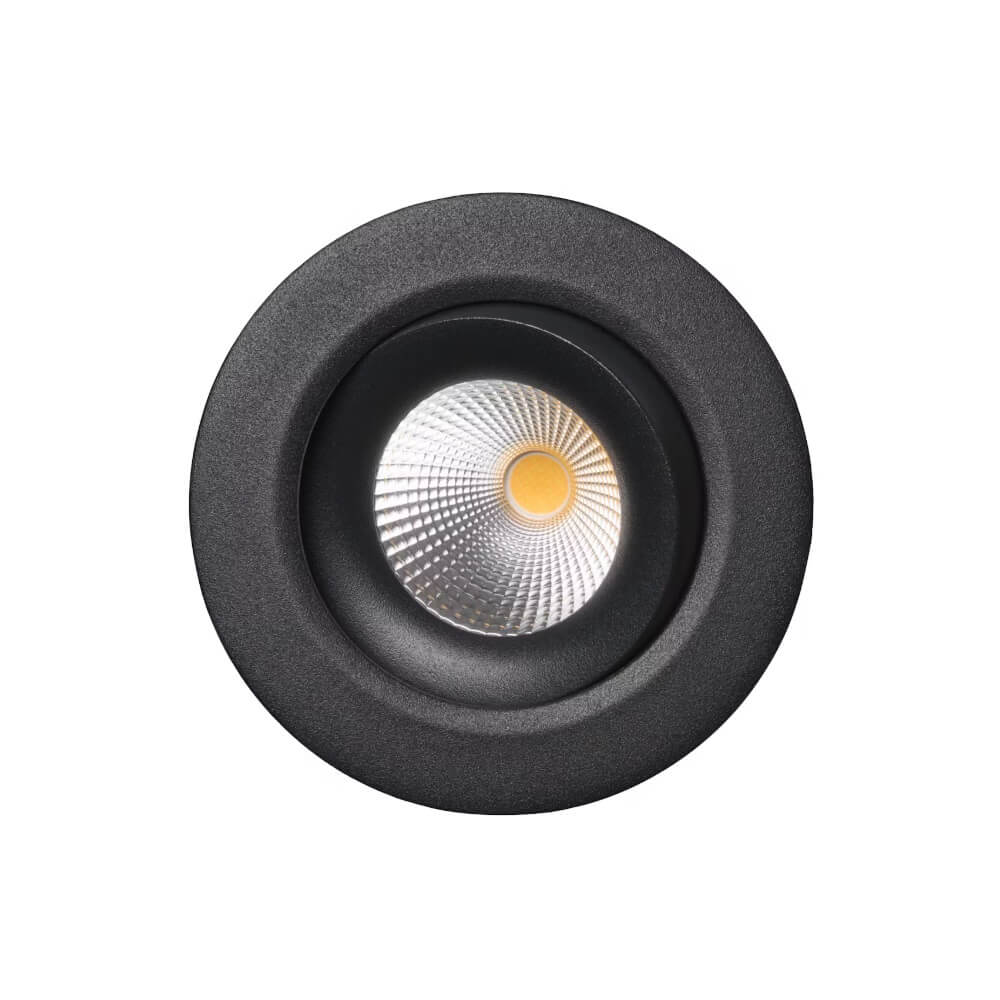 Alasvalo Onnline Onnspot, 8W, IP54, himmennettävä, Ø95*40mm, musta - Outoled