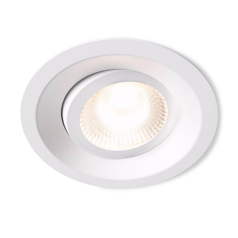 Alasvalo Plejd DWN-01, 8W, IP44, 2200-4000K, Ø94*40mm, valkoinen, 6-pack