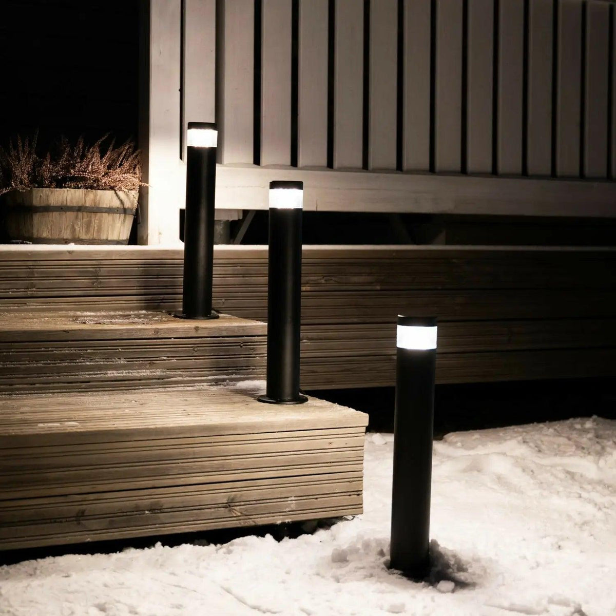 Pollarivalaisinsarja aurinkokennolla FTLIGHT Solar Black, 500mm, 450lm, 3000K - Outoled