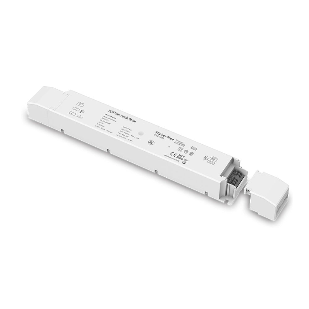 Led-virtalähde FTLIGHT 150W, 24V, IP20, triac- ja painonappihimmennys