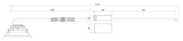 Alasvalo Airam Compact Outdoor, 5W, 500lm, IP65, himmennettävä, Ø85*50mm,valkoinen - Outoled