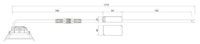 Alasvalo Airam Compact Outdoor, 5W, 500lm, IP65, himmennettävä, Ø85*50mm,musta - Outoled