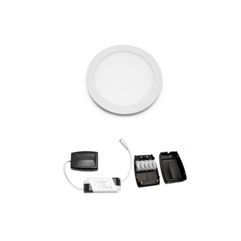 Alasvalo FTLIGHT Slim Style 9W, IP44, himmennettävä, Ø148*20mm, valkoinen
