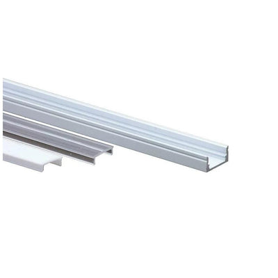 Alumiiniprofiili led-nauhalle Arten Normal low, 2m, valkoinen