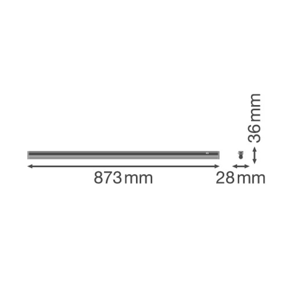 Jonovalaisin Ledvance Linear Compact, 900mm, 12W, 4000K, pistotulpallinen liitosjohto