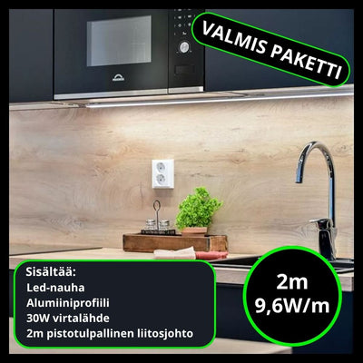 Led-nauhasetti, 2m, 9,6W/m, 24V