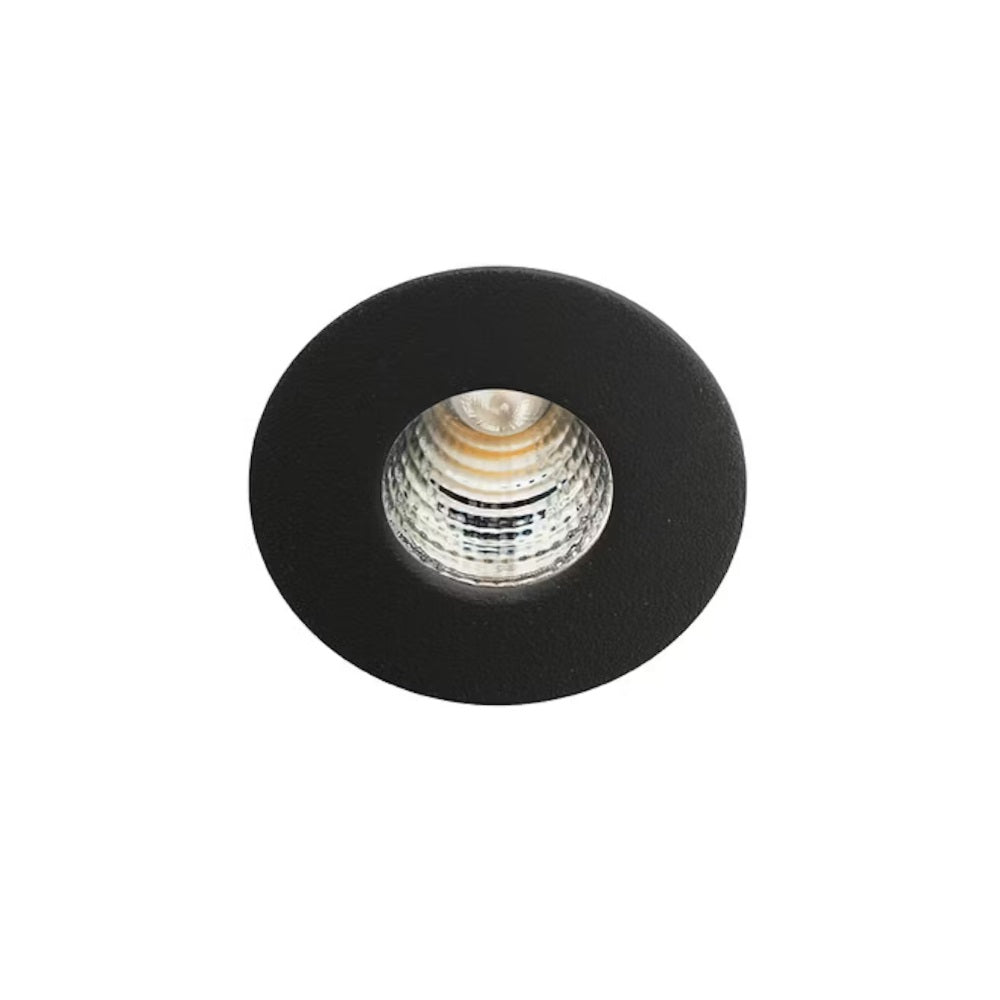 Spottivalo SG Armaturen Nano Tilt 36°, 1W, 3000K, Ø33mm, musta