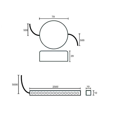 Led-valonauhasarja saunaan Hiisi, 2.5m, 10W/m, 2700K