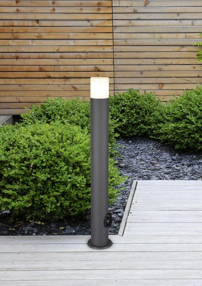 Pollarivalaisin Trio Hoosic, IP44, E27, 800mm, 2kpl pistorasia, antrasiitti - Outoled